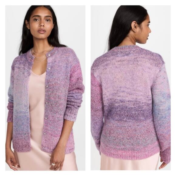 NWT Dannijo Mystical Ombre Sequin Cardigan XS Purple - Picture 1 of 10